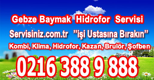 Gebze Baymak Hidrofor Servisi
